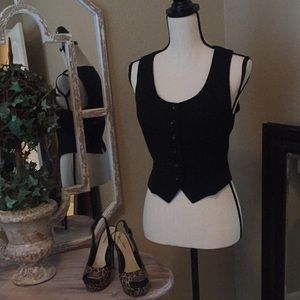 Woman’s Guess fitted, sexy, black vest. Size Small
